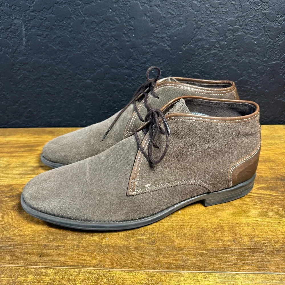 Joseph Abboud Gabe‎ 204 Brown Suede Leather Chukka Boots Mens Size 9.5M